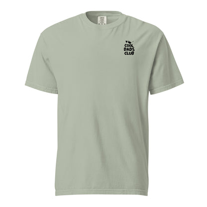 Bay T-shirt, front view, with small black 'Cool Dads Club' chest lettering.