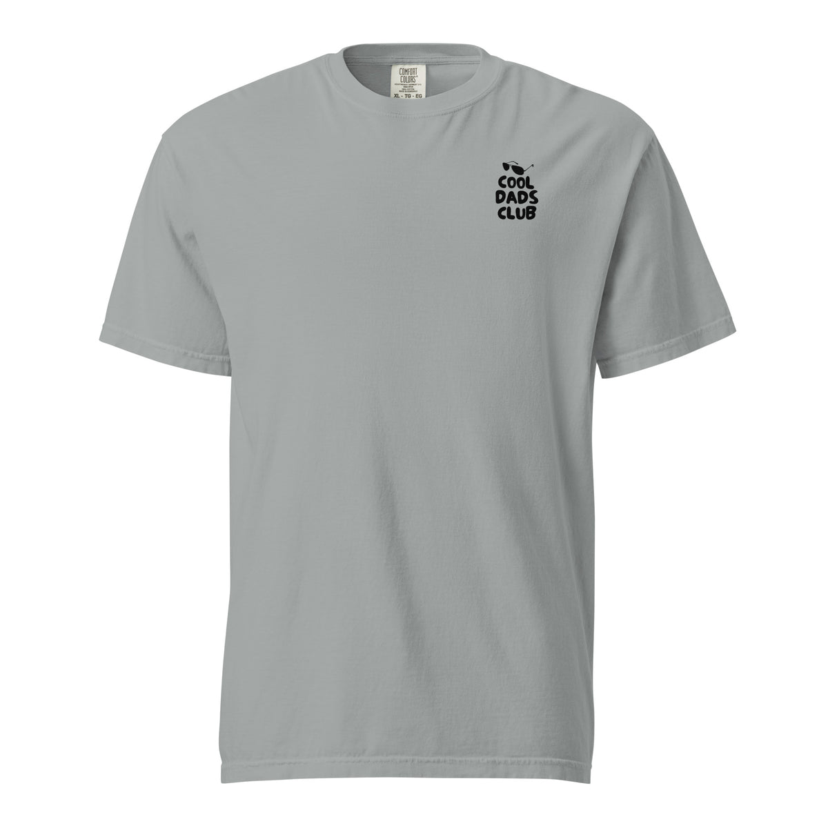 Granite T-shirt, front view, with small black 'Cool Dads Club' chest lettering.