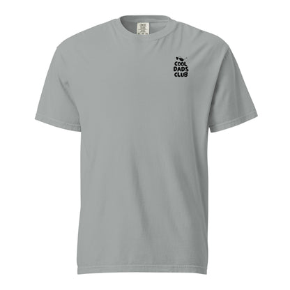 Granite T-shirt, front view, with small black 'Cool Dads Club' chest lettering.