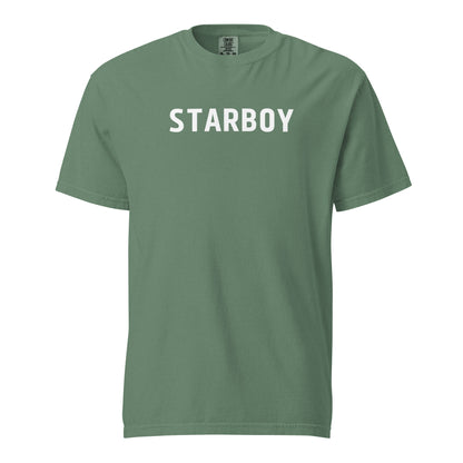 Light Green T-shirt, front view with white "STARBOY" lettering.