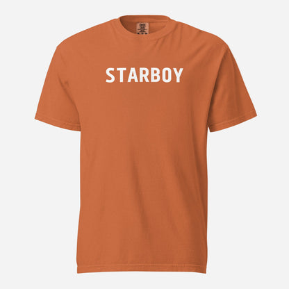 Yam T-shirt, front view with white "STARBOY" lettering.