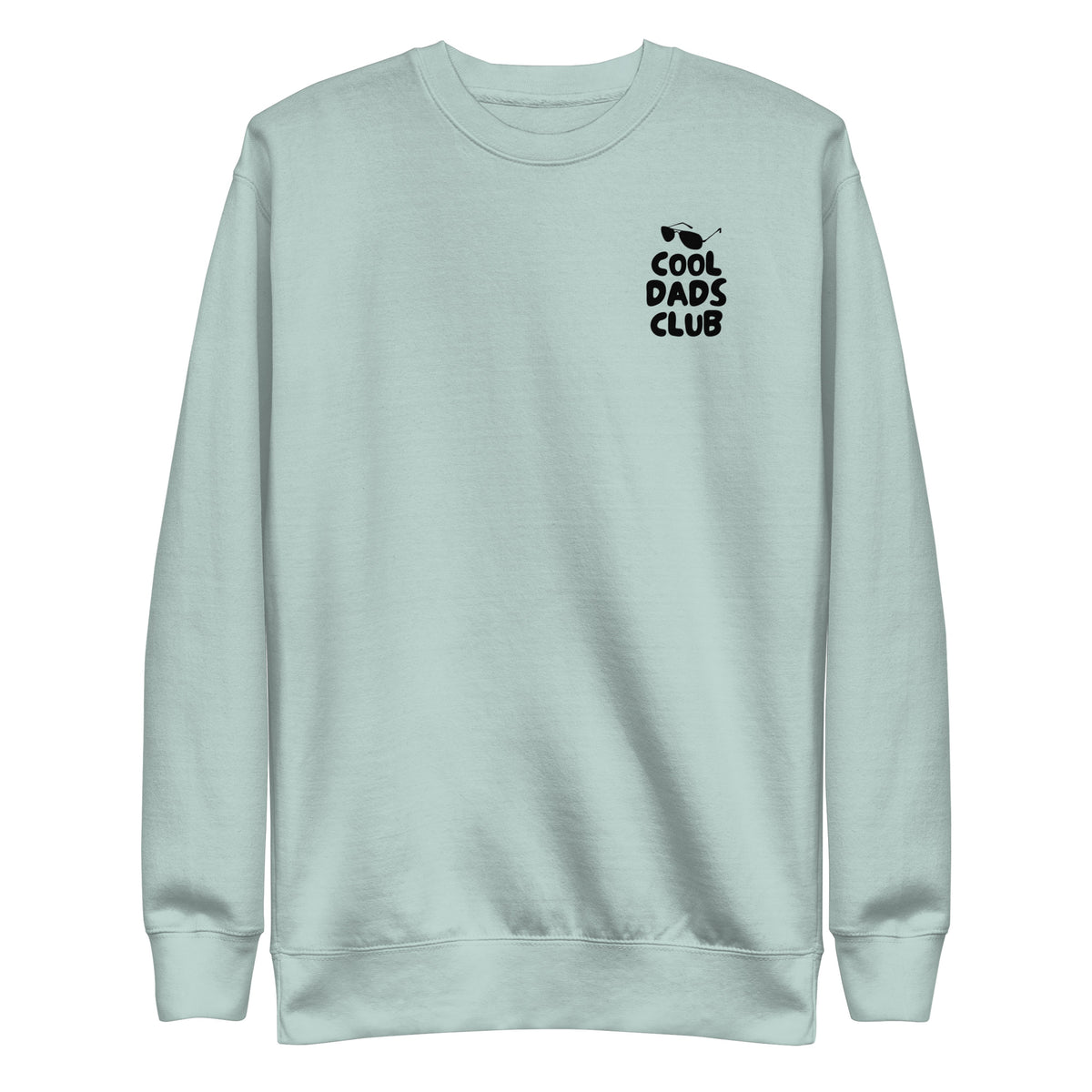 Agave sweatshirt, front view with small black Cool Dads Club chest lettering.