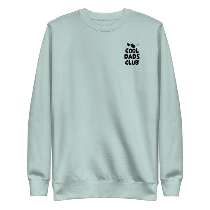 Agave sweatshirt, front view with small black Cool Dads Club chest lettering.